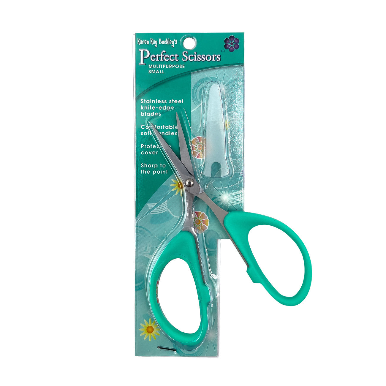 Perfect Scissors Teal 4-3/16in Small Knife-Edge Multipurpose Blades # KKB031 - 4 inch Medium - Special Order