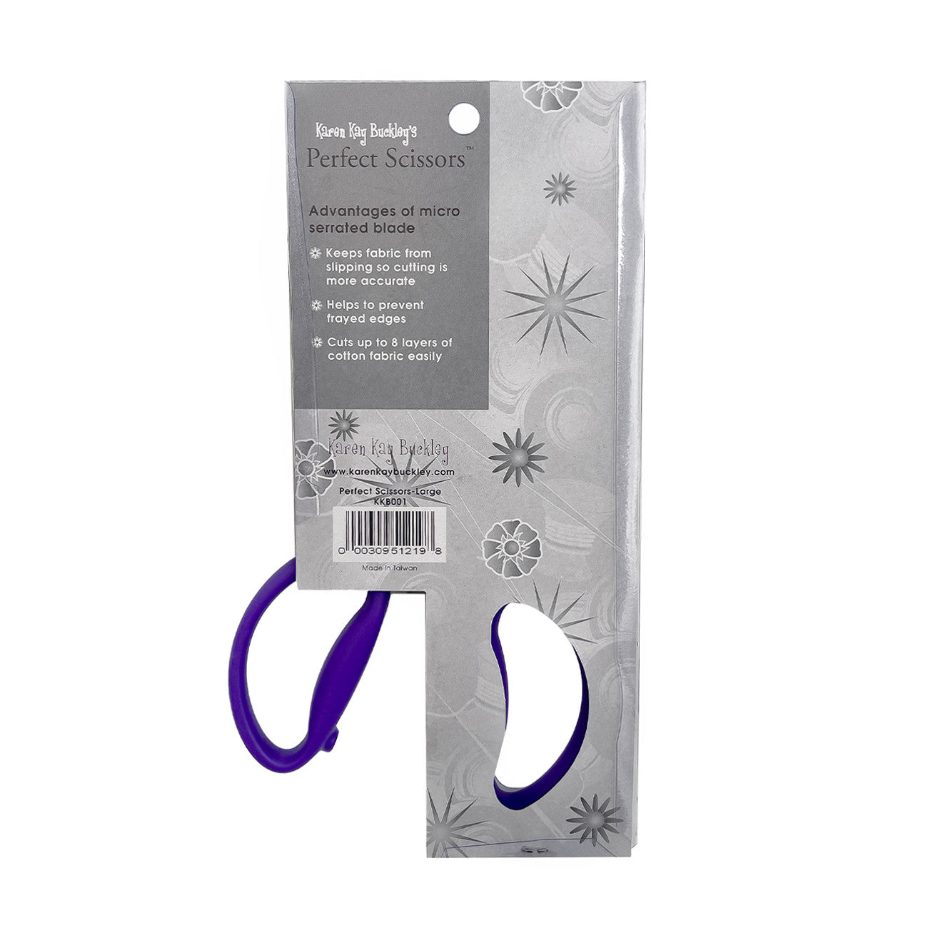 Perfect Scissors Purple 7-3/4in Large Micro-Serrated Non-Slip Blade # KKBPSL -  Special Order