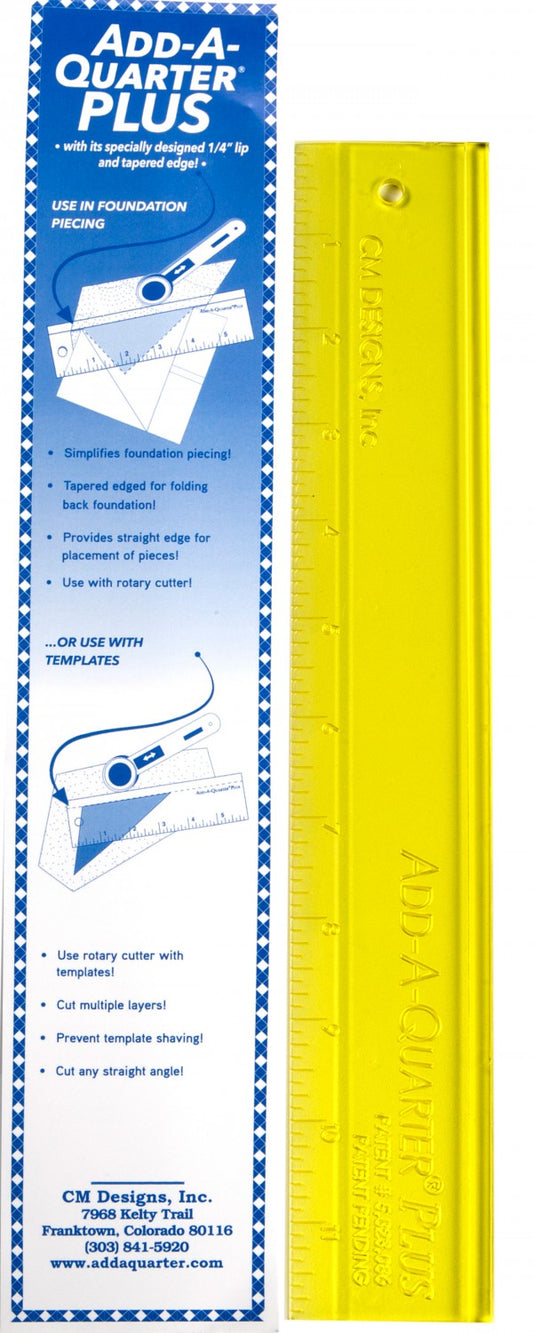 Add A-Quarter Ruler 12in Plus # CM12PLUS - Special Order