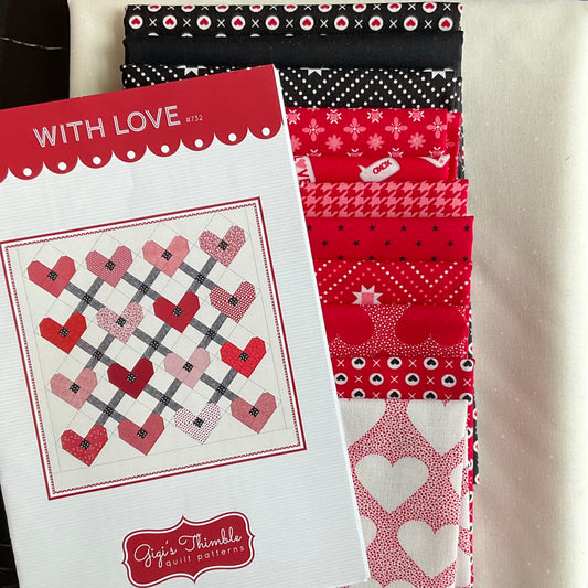 With Love Quilt Kit featuring XOXO by April Rosenthal