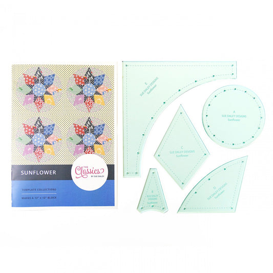 Sunflower Block Classics Template Set # CL104-SNFLWR - Special Order