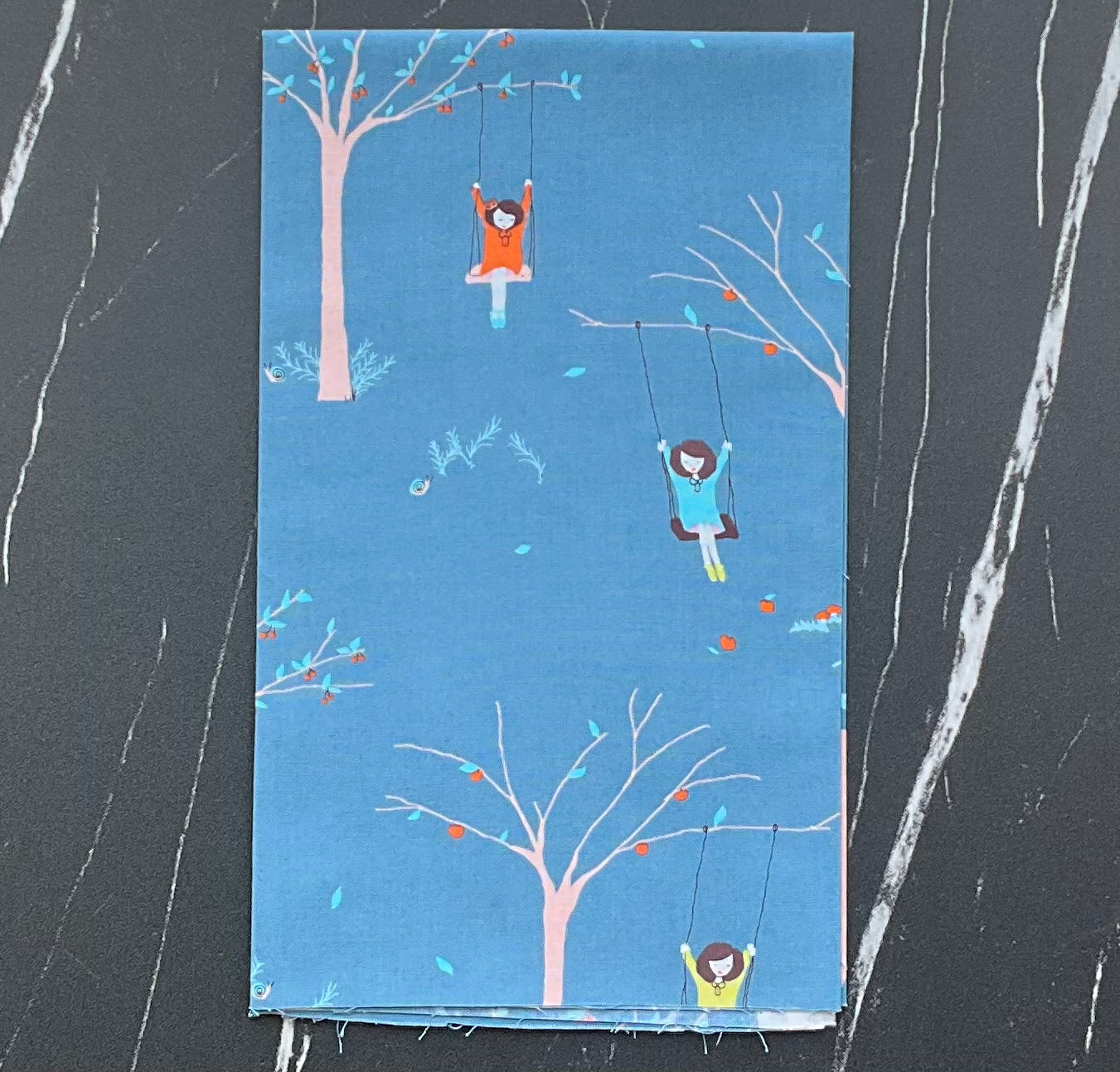 Pips by Aneela Hoey - Pips Girl on Tree Swing Blueber 24590 15