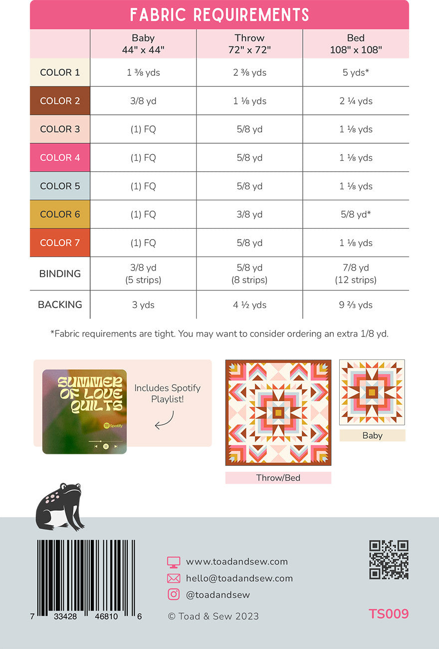 Joplin Quilt Pattern # TS009 - Special Order