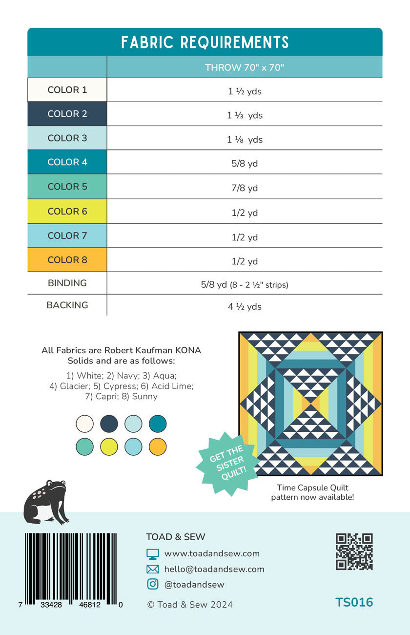 Diamond Flare Quilt by Toad & Sew  - Fabric Bundle