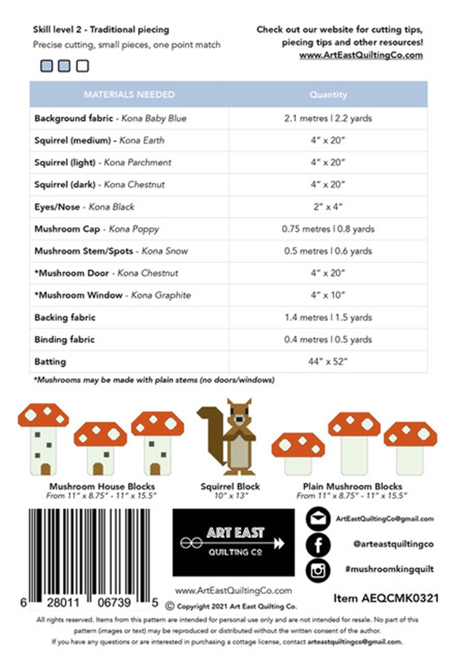 Mushroom King A Squirrel & His Kingdom # AEQCMK0321 - Special Order