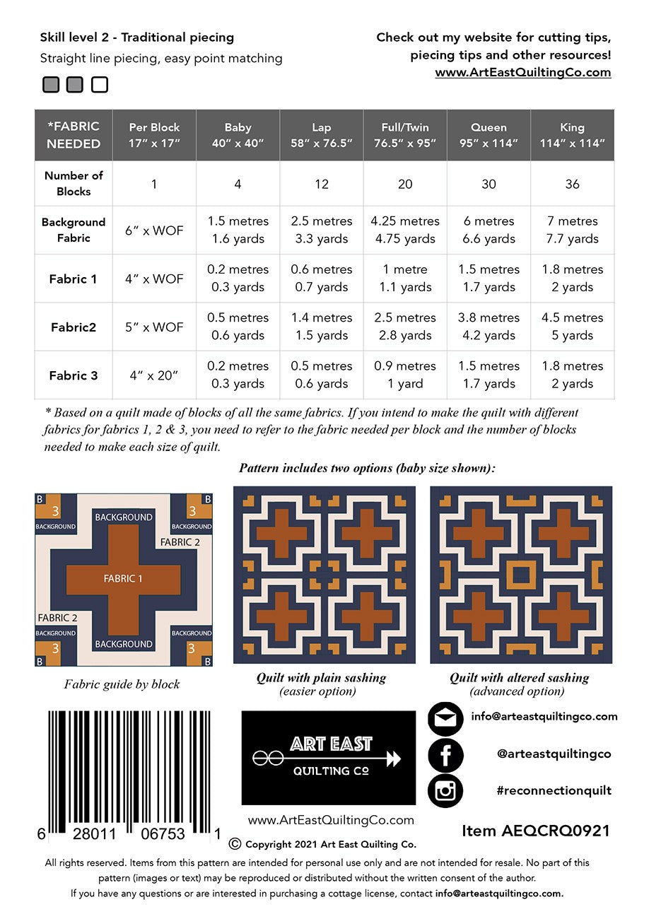 The Reconnection Quilt Pattern # AEQCRQ0921 - Special Order