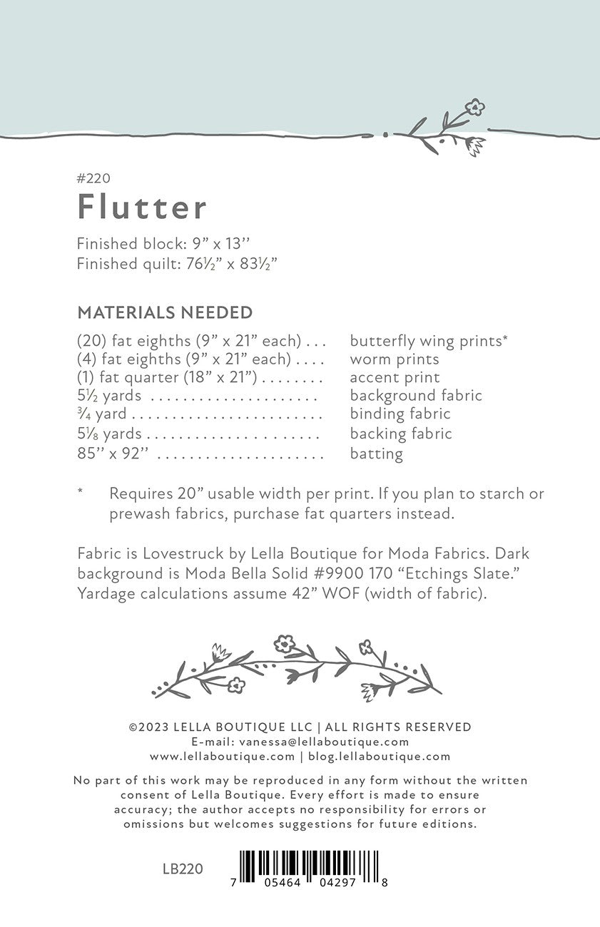 Flutter # LB220 - Special Order