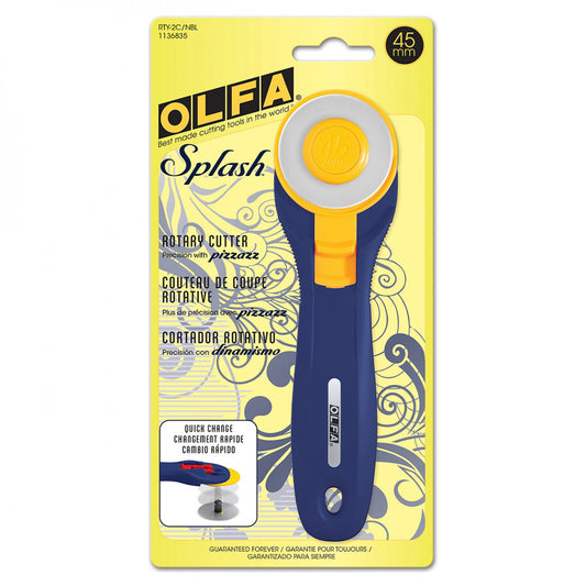 45mm Splash Handle Rotary Cutter Navy # RTY-2C-NBL - Special Order