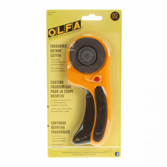 60mm Deluxe Ergonomic Rotary Cutter # RTY3DX - Special Order