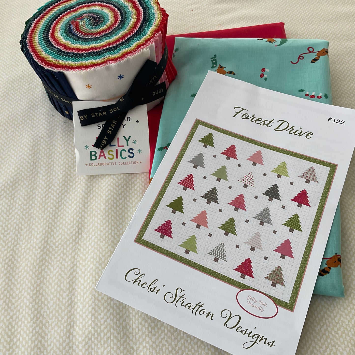 Forest Drive Quilt Kit featuring Ruby Star Society Fabrics