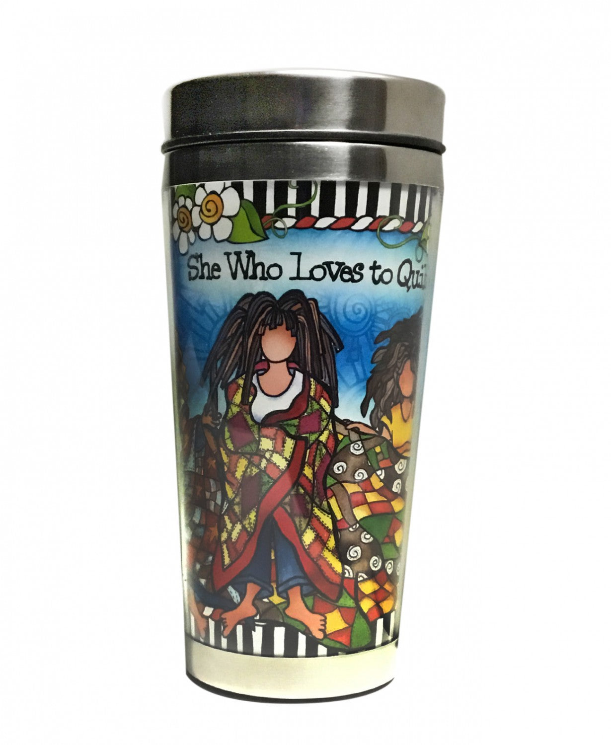 Loves to Quilt Stainless Steel Tumbler # SS127ST - Special Order