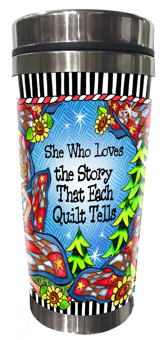 Quilt Story Stainless Steel Tumbler # SS162ST - Special Order