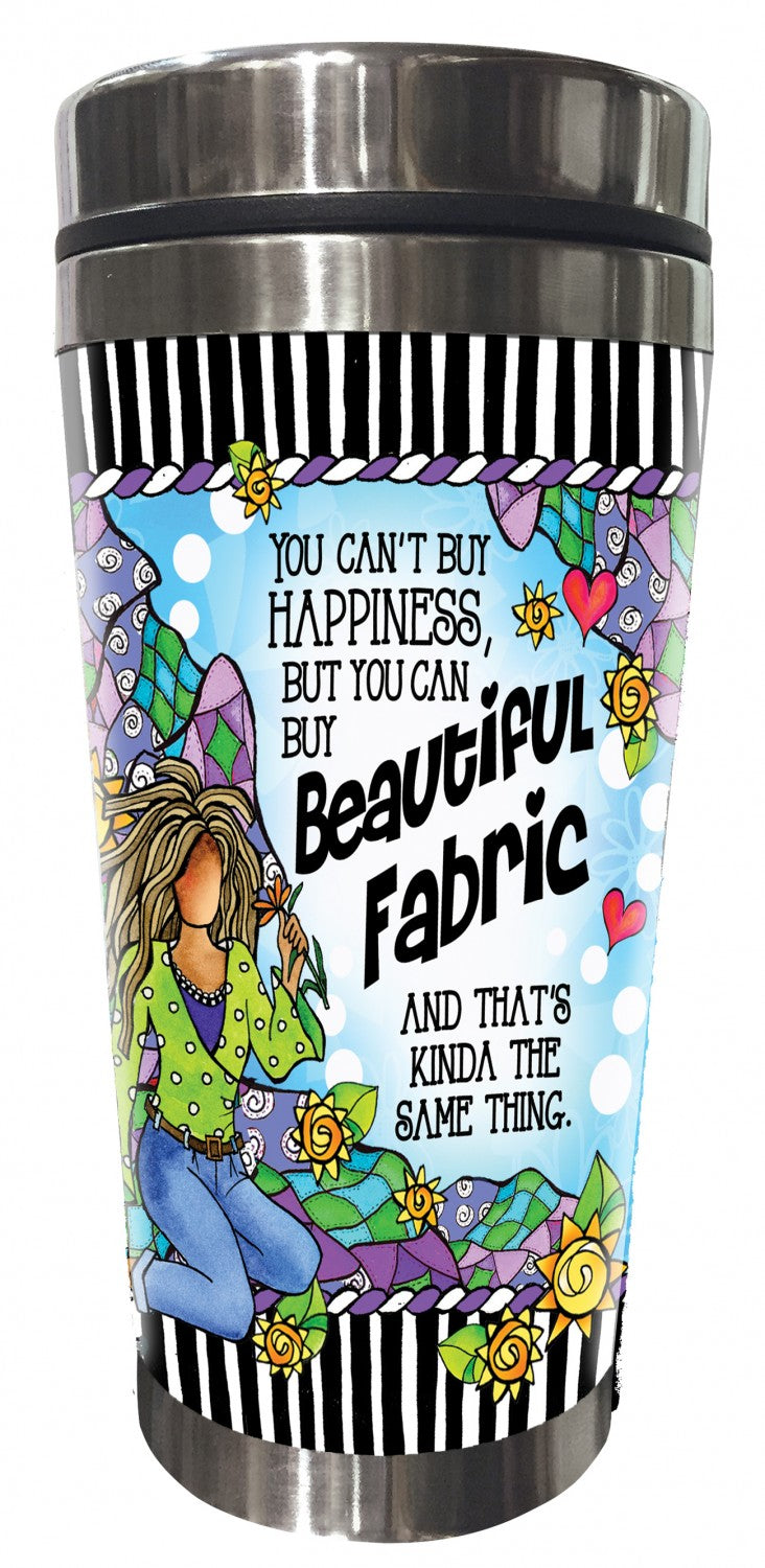 Beautiful Fabric Stainless Steel Tumbler # SS267ST - Special Order