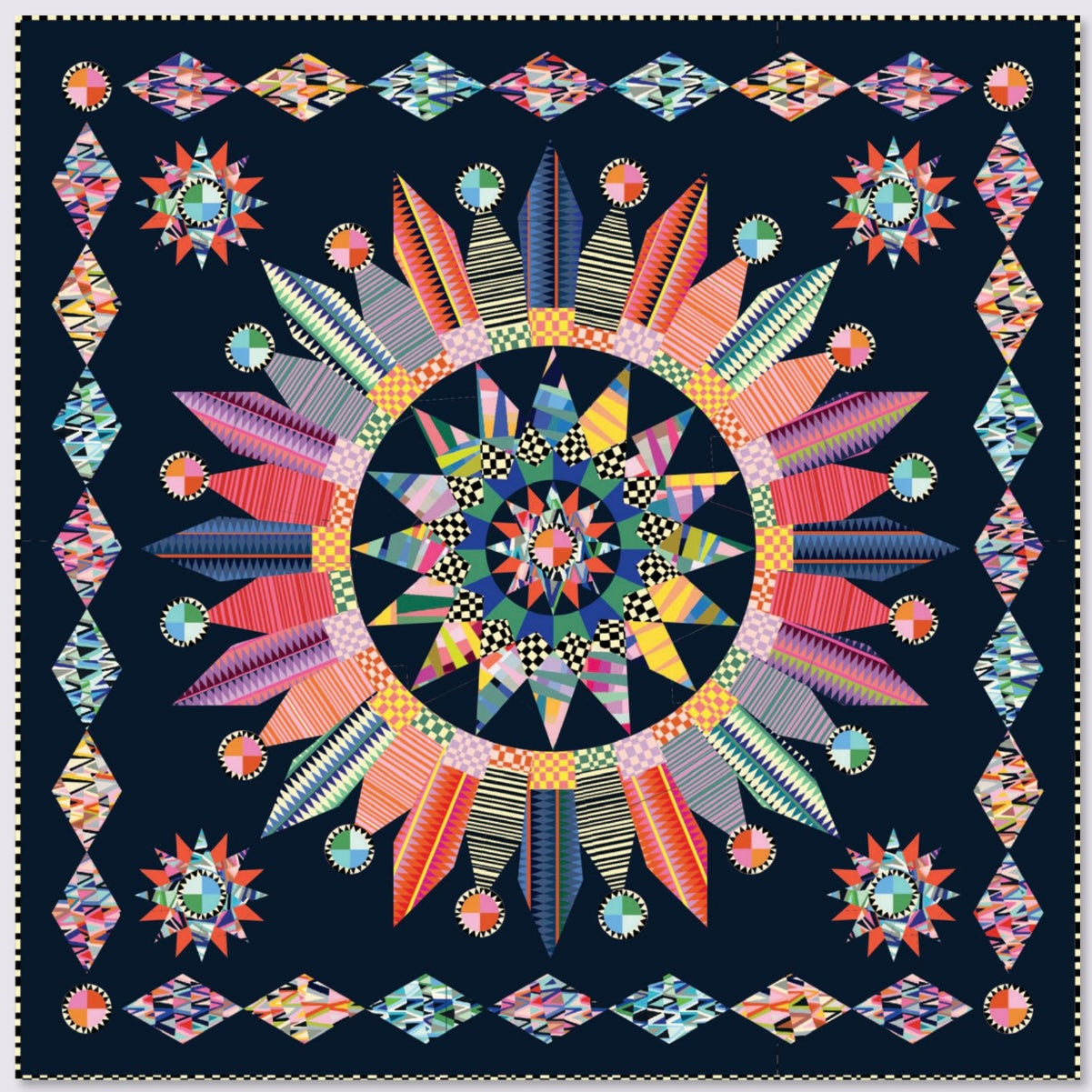 Kaleidoscope by Annabel Wrigley : Kaleidostar Quilt Kit (Estimated Ship Date Sept. 2024)