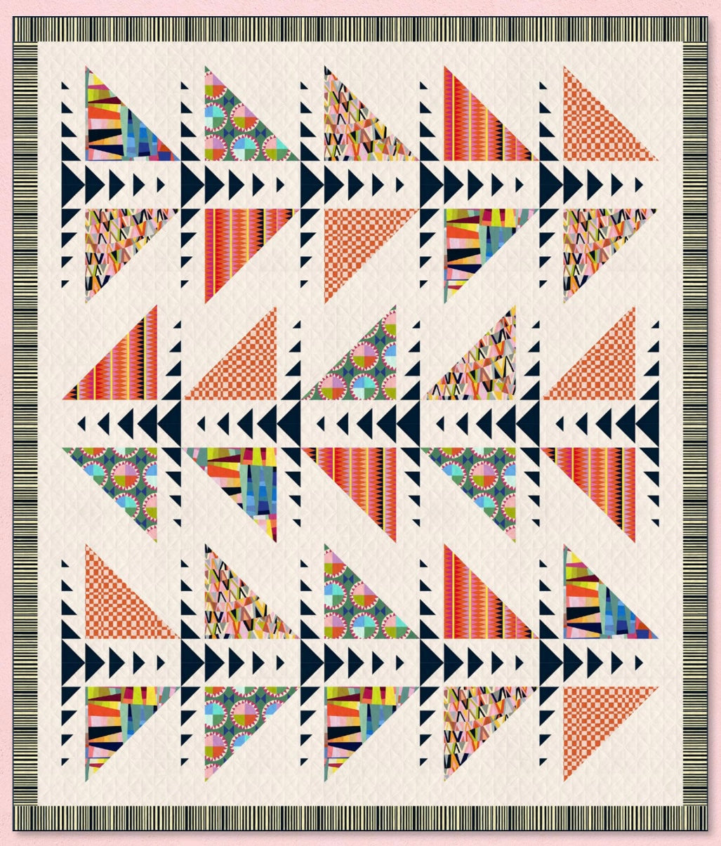 Kaleidoscope by Annabel Wrigley : Triplicate Quilt Kit (Estimated Ship Date Sept. 2024)