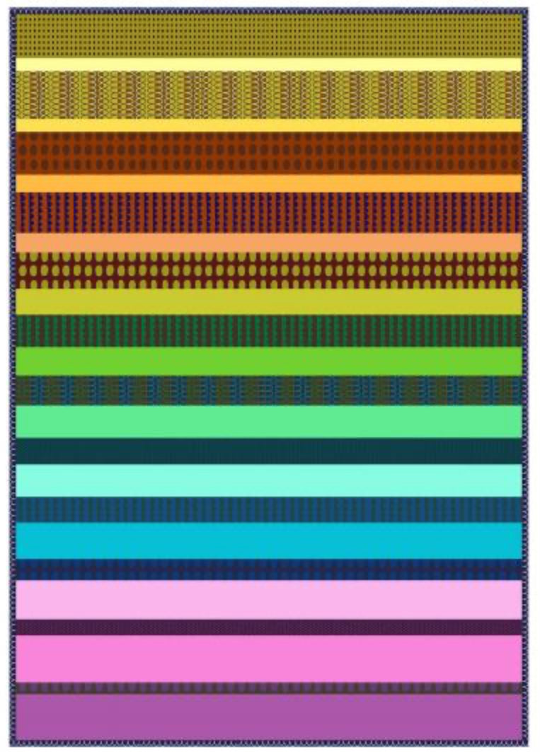 Night Rainbow by Deborah Fisher : Rainbow Stratum Quilt Kit (Estimated Ship Date Aug. 2024)
