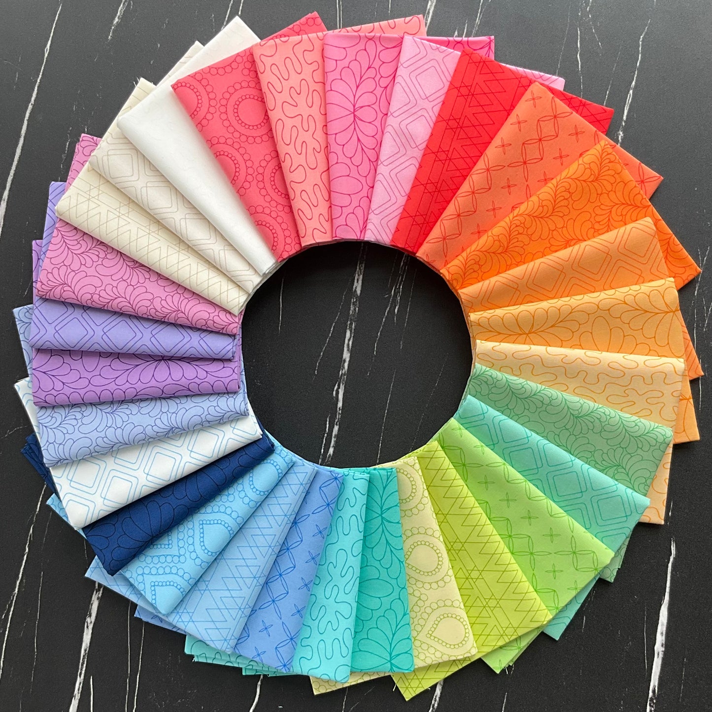 Rainbow Sherbet by Sariditty  - Beaded Lotus - Bluemoon 45021 22