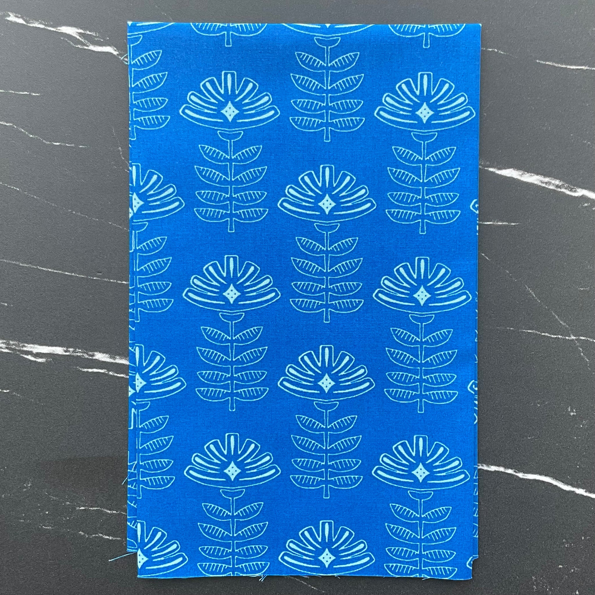True Blue by Maureen Cracknell - Etched Blooms Cobalt