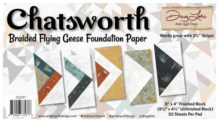 Chatsworth Braided Flying Geese Foundation Paper # AQDP1 - Special Order