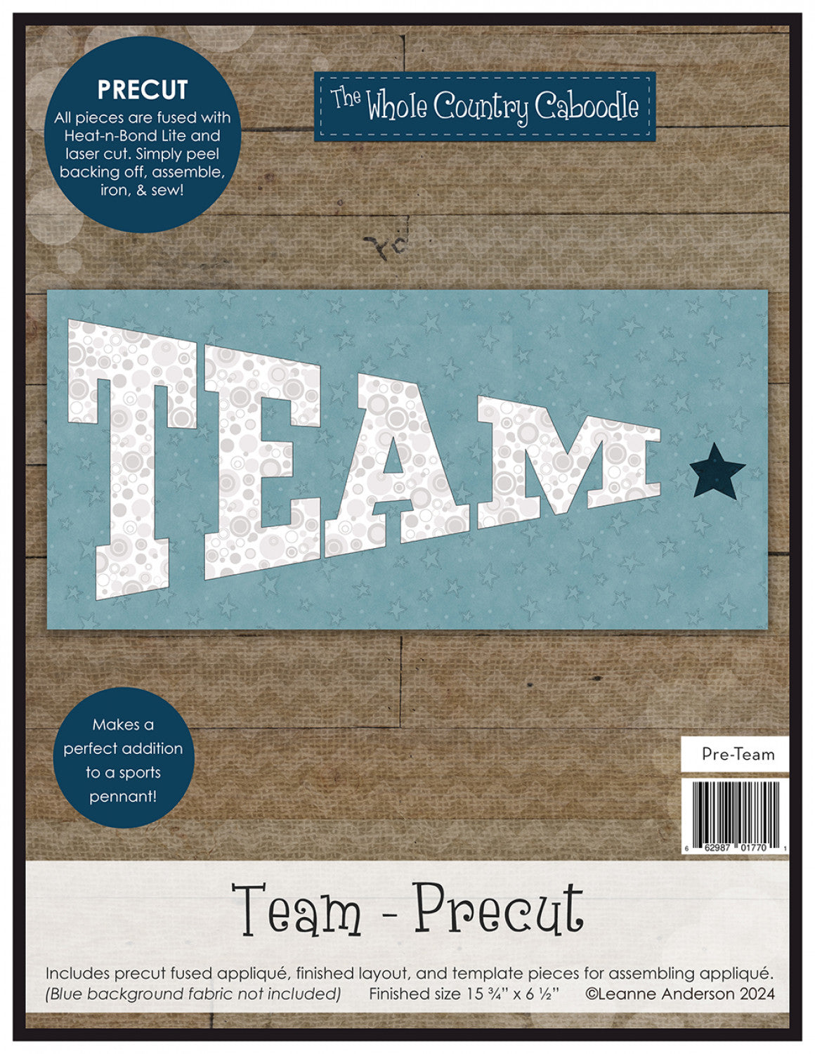 Team Precut Fused Applique Pack # WCCPRE-TEAM - Special Order - Estimated Ship 11-20-24