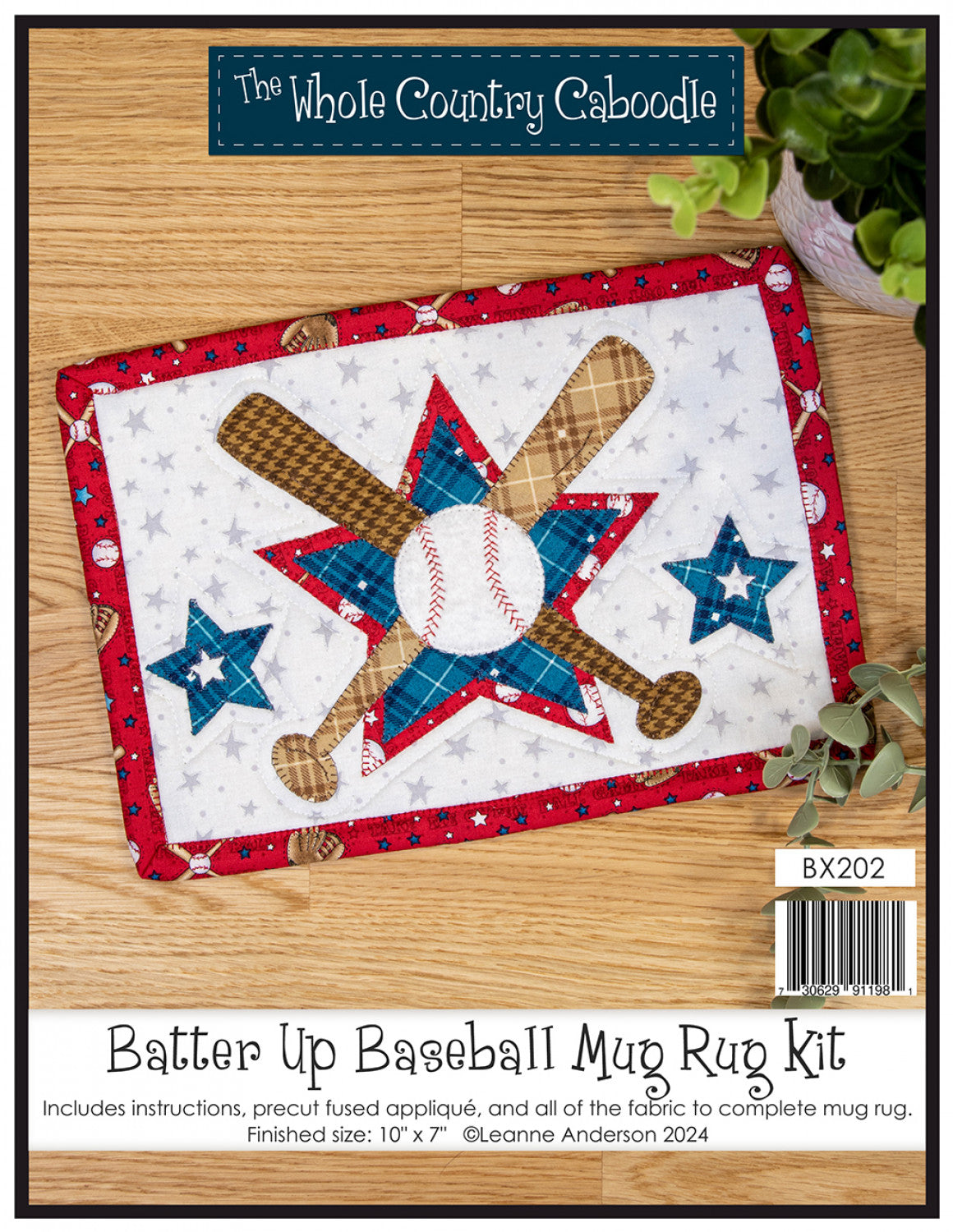 Batter Up Baseball Mug Rug Kit # WCCBX202 - Estimated Ship 11-20-24 - Special Order - Estimated Ship 11-20-24