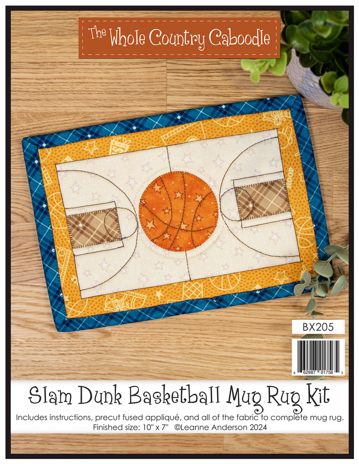 Slam Dunk Basketball Mug Rug Kit # WCCBX205 - Estimated Ship 11-20-24 - Special Order