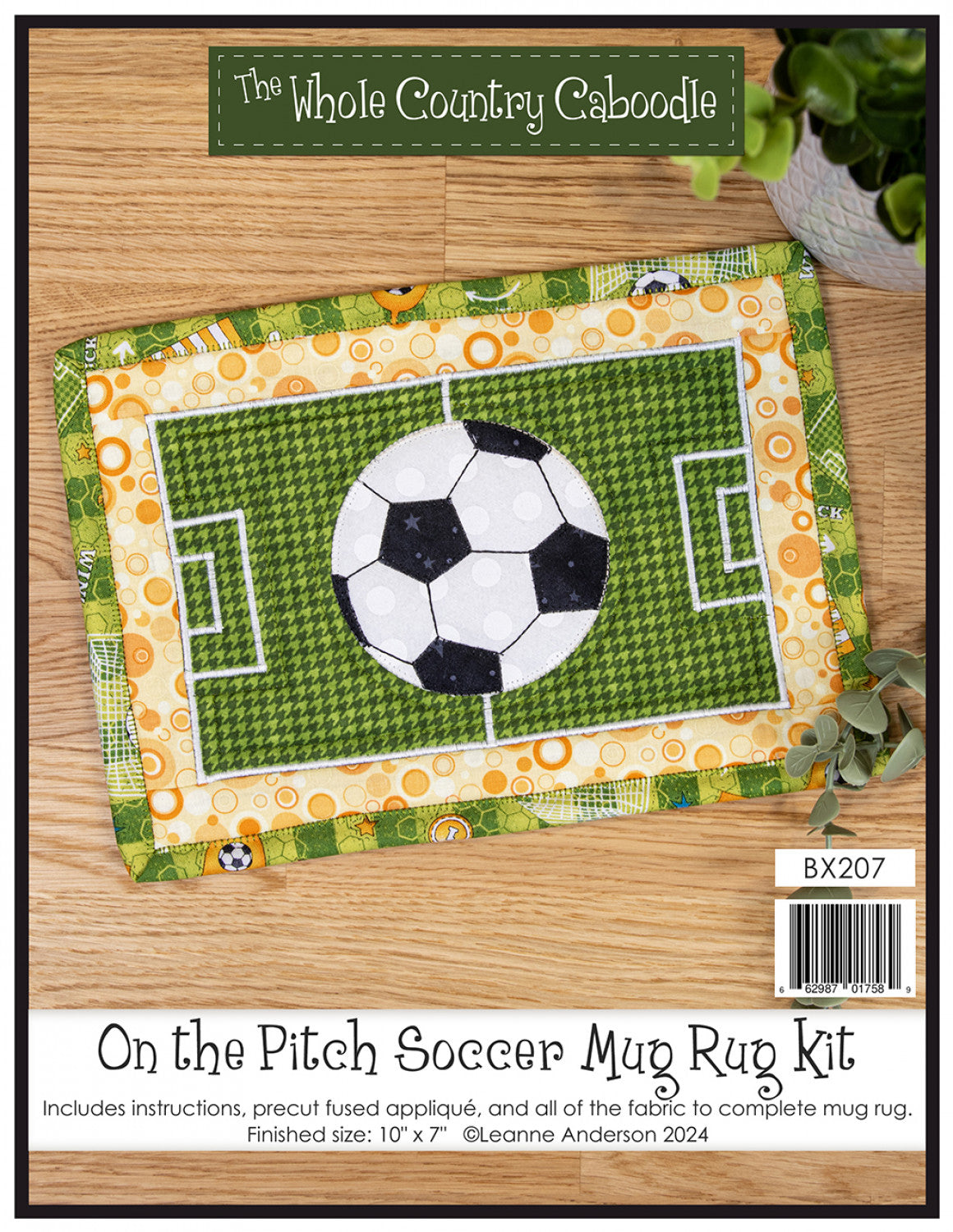 On the Pitch Soccer Mug Rug Kit # WCCBX207 - Estimated Ship 11-20-24 - Special Order