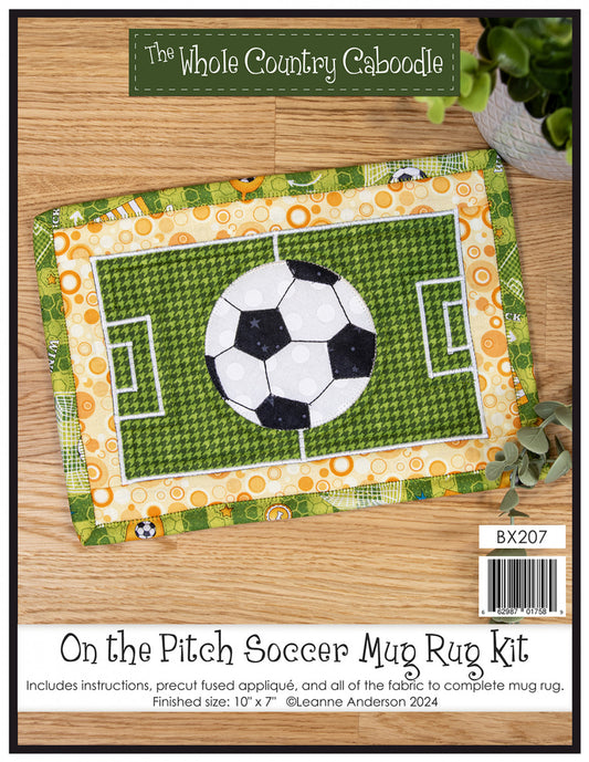 On the Pitch Soccer Mug Rug Kit # WCCBX207 - Estimated Ship 11-20-24 - Special Order