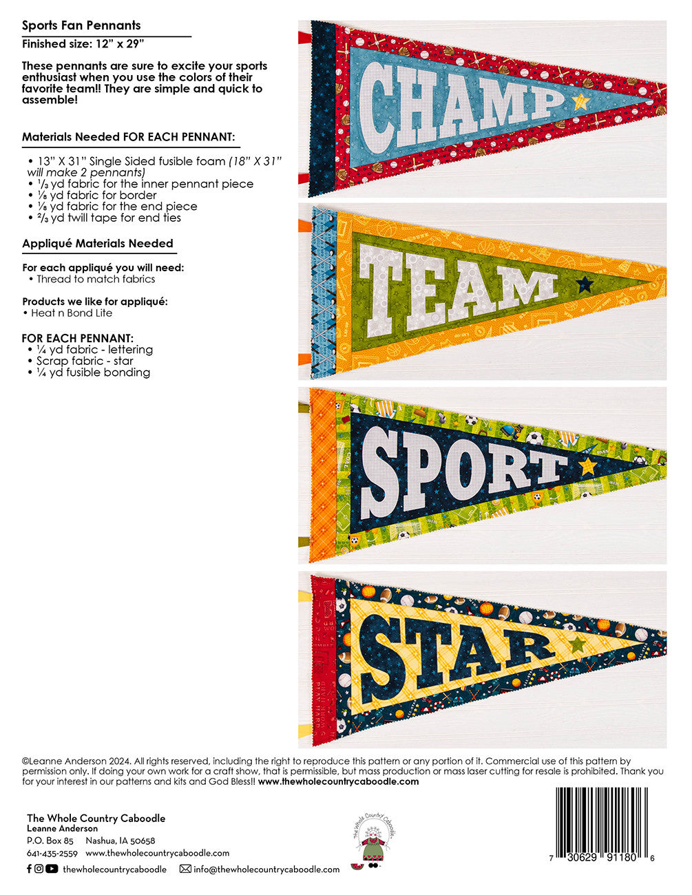 Sports Fan Pennants # WCC510 - Special Order - Estimated Ship 11-20-24