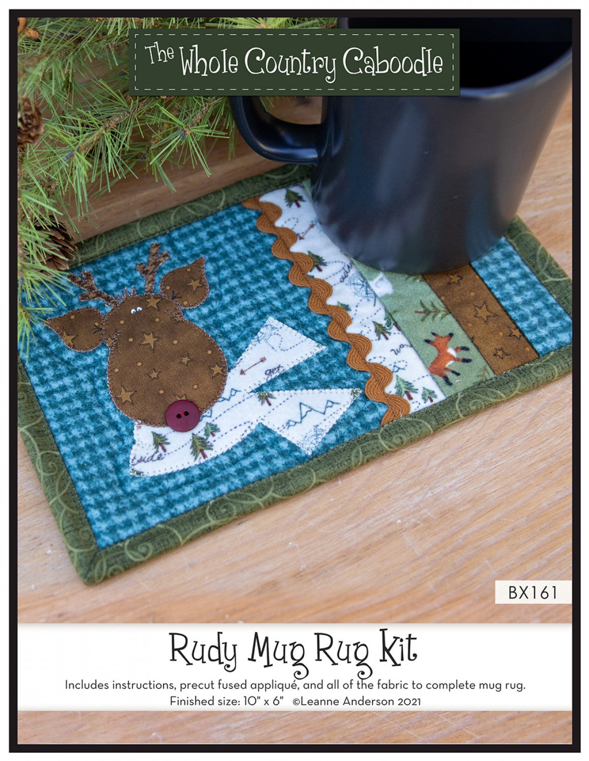 Rudy Mug Rug Kit # WCCBX161  - Special Order