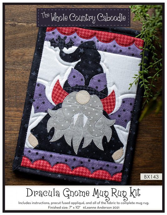 Dracula Gnome Mug Rug Kit # WCCBX143 - Special Order