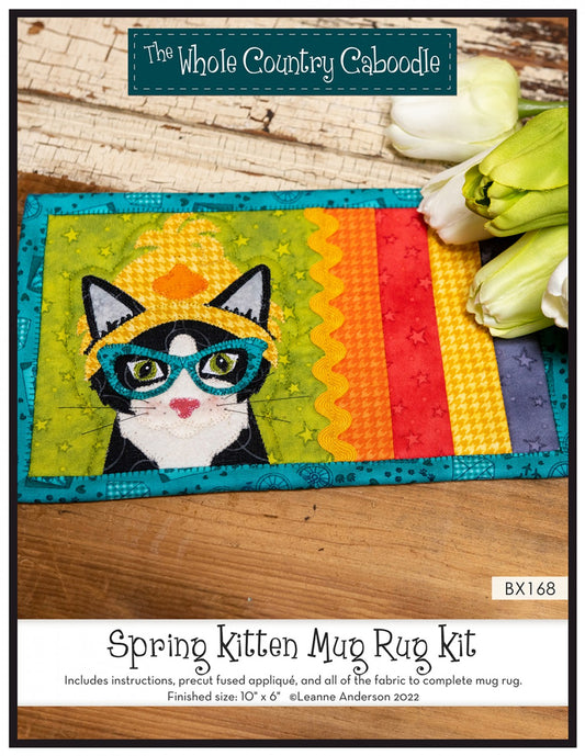 Spring Kitten Mug Rug Kit # WCCBX168 - Special Order