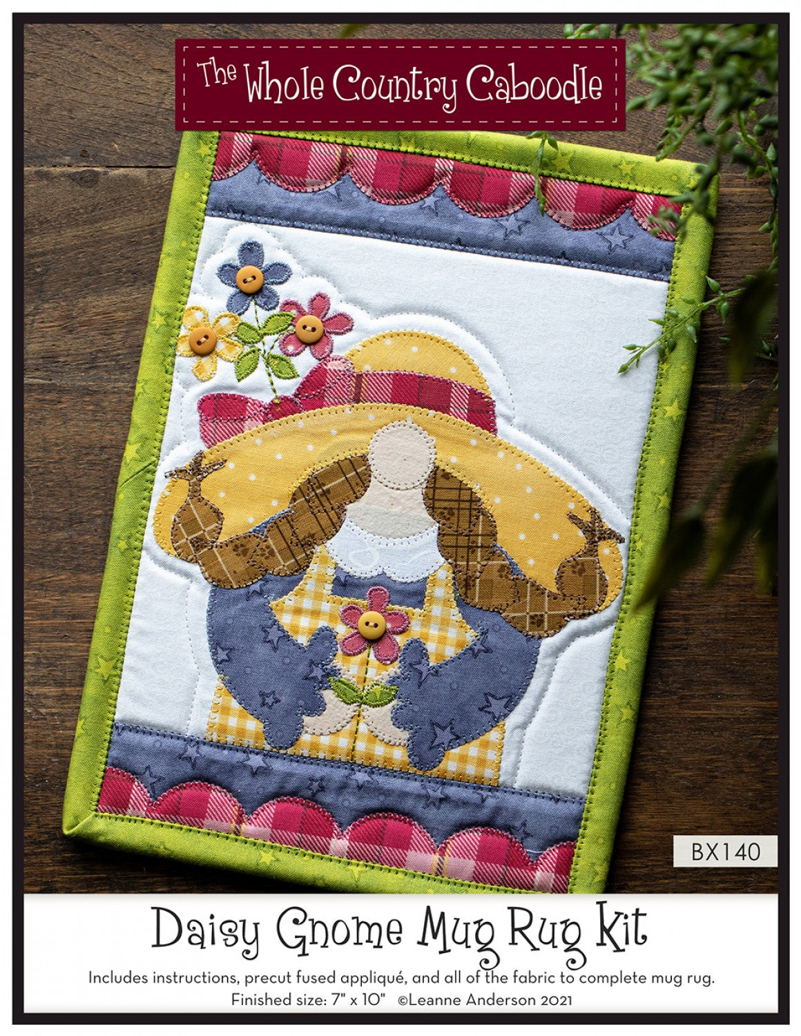 Daisy Gnome Mug Rug Kit # WCCBX140 - Special Order