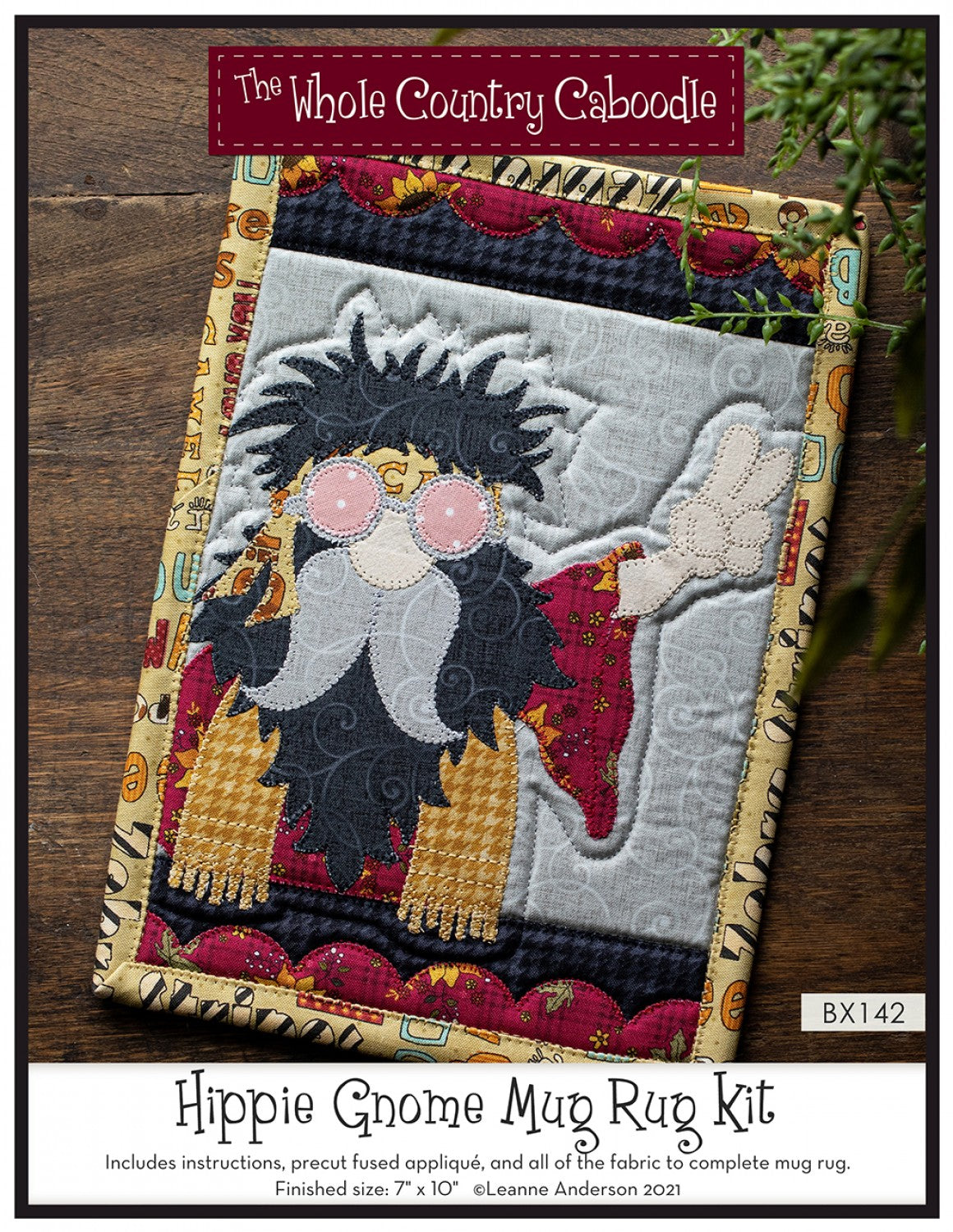 Hippie Gnome Mug Rug Kit # WCCBX142 - Special Order