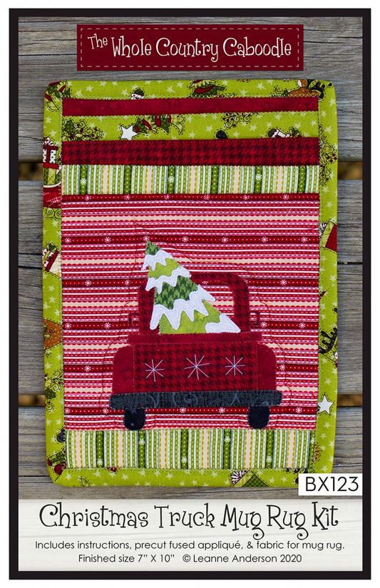 Christmas Truck Mug Rug Kit # WCCBX123 - Special Order