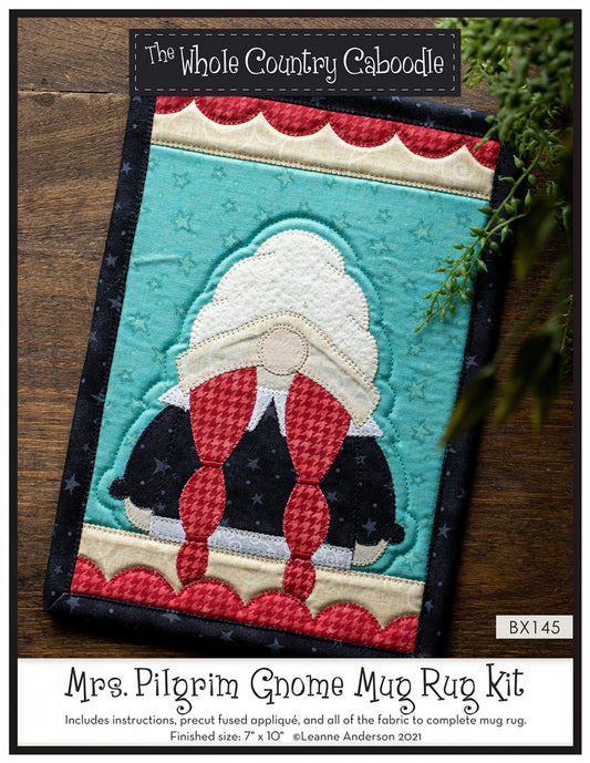 Mrs. Pilgrim Gnome Mug Rug Kit # WCCBX145 - Special Order