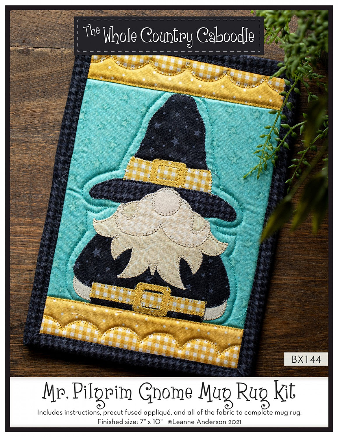 Mr. Pilgrim Gnome Mug Rug Kit # WCCBX144 - Special Order