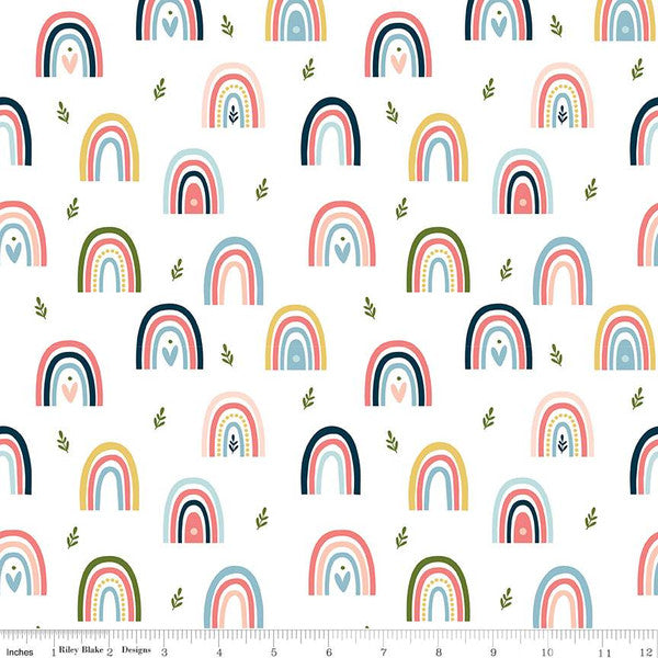 Day in the Life by Echo Park Paper Company : Rainbows White