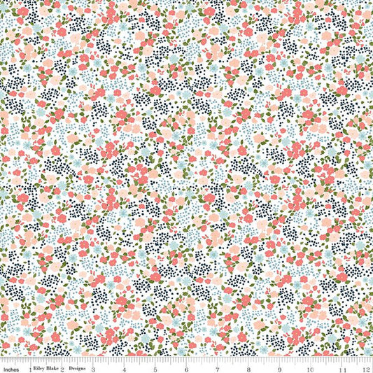 Jour dans la vie par Echo Park Paper Company : Floral Blanc 