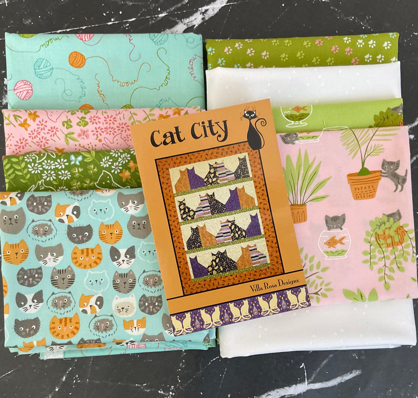 Here Kitty Kitty by Stacy Iest Hsu : Cat City Quilt Kit