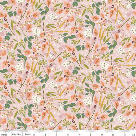 Blossom Lane Floral Branches Pink by Katherine Lenius
