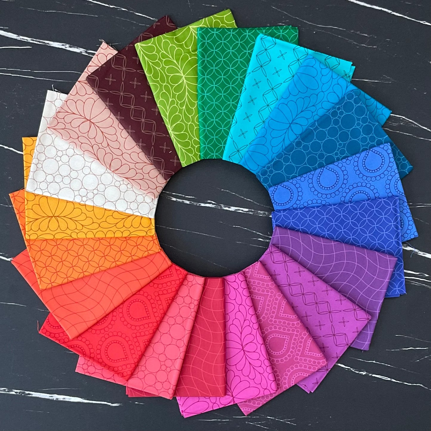 Rainbow Spice by Saridity - Stacked Rainbow Quilt Kit