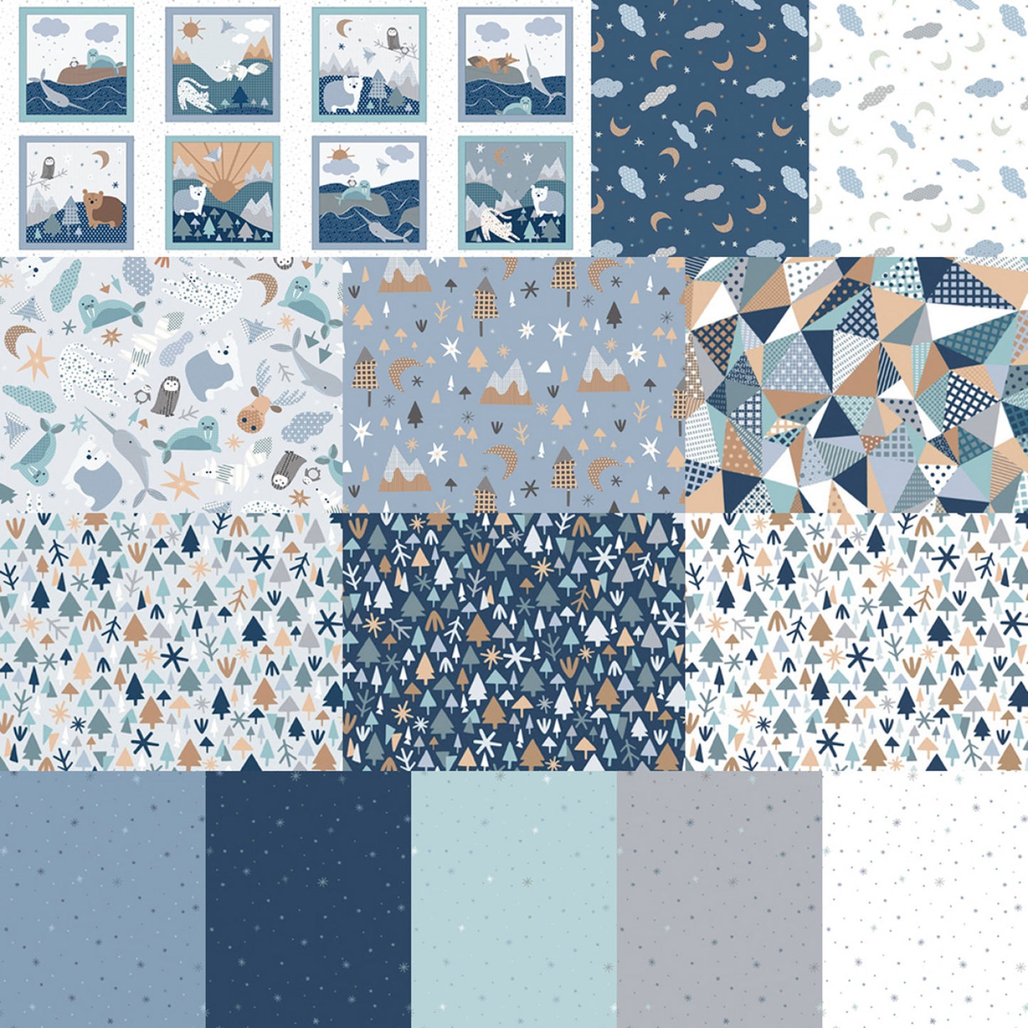 Polar Pals by Deane Beesley Fat Quarter Bundle (Expected June 2025)