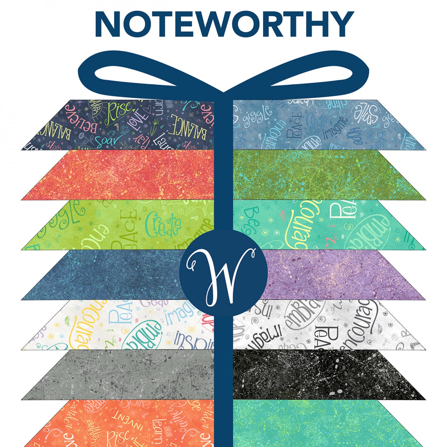 Noteworthy by Terri Degenkolb  - Fat Quarter Bundle -  Special Order (Expected July 2025)