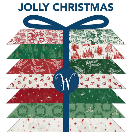 Jolly Christmas by Whistler Studios  - Fat Quarter Bundle -  Special Order (Expected July 2025)