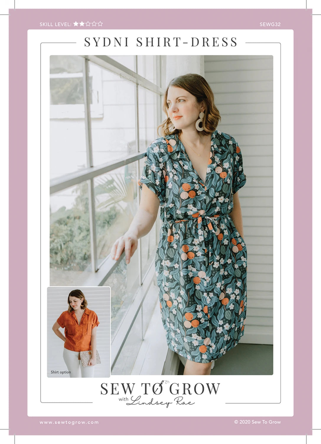 Sydni Shirtdress Pattern by Sew to Grow - Special Order
