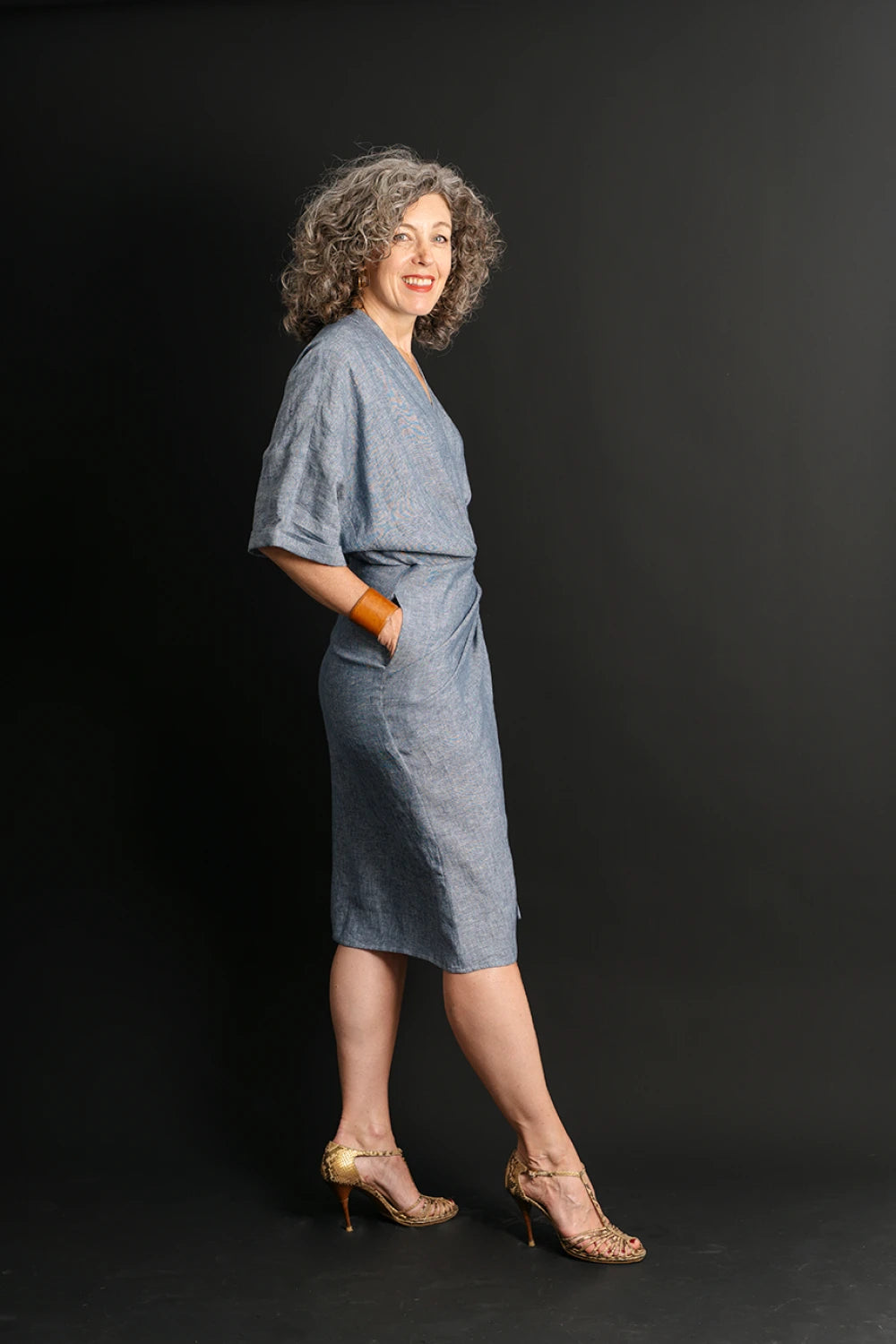 modern wrap dress Linden Front-Wrap Sweater Dress (Petite)