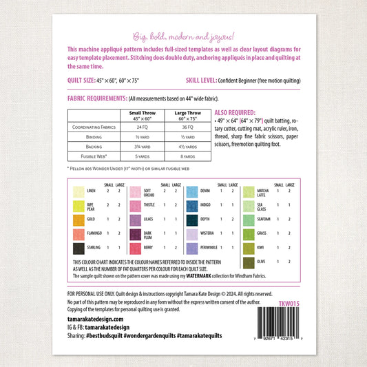 Best Buds Appliqué Quilt Pattern by Tamara Kate