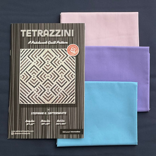 Kit de courtepointe Tetrazzini en AGF Pure Solids - Plusieurs façons de couleurs