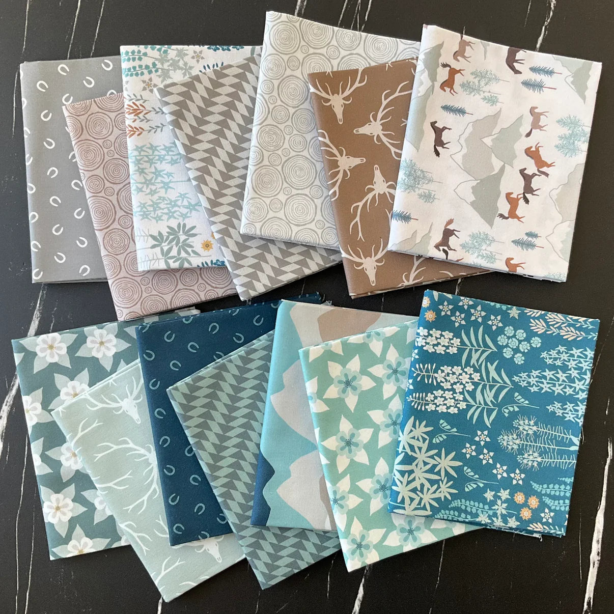 Scrapbook Quilt featuring Horizon by Pippa Shaw: Quilt Kit